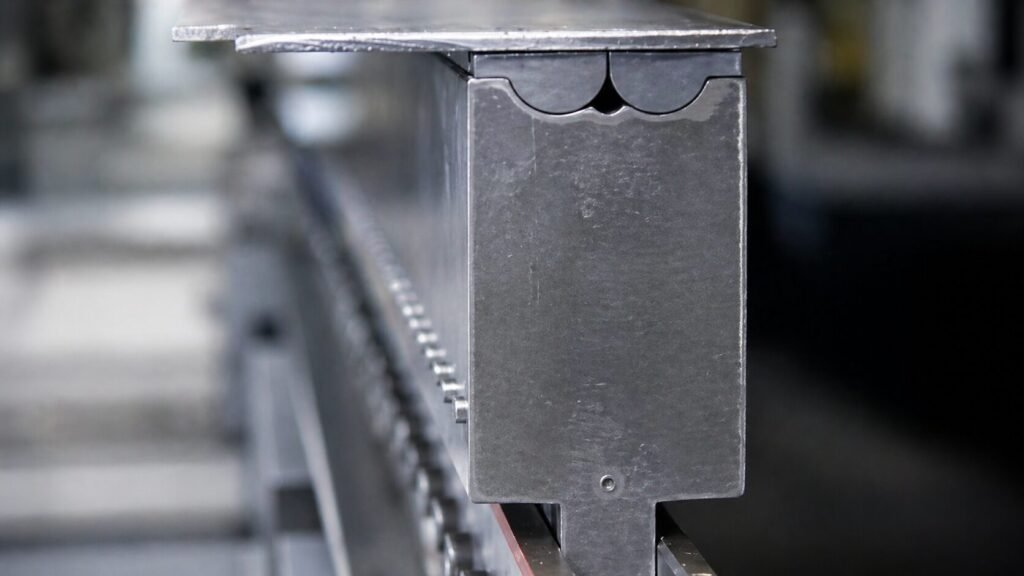 Rolla-V detail for press brake bending with sheet surface protection