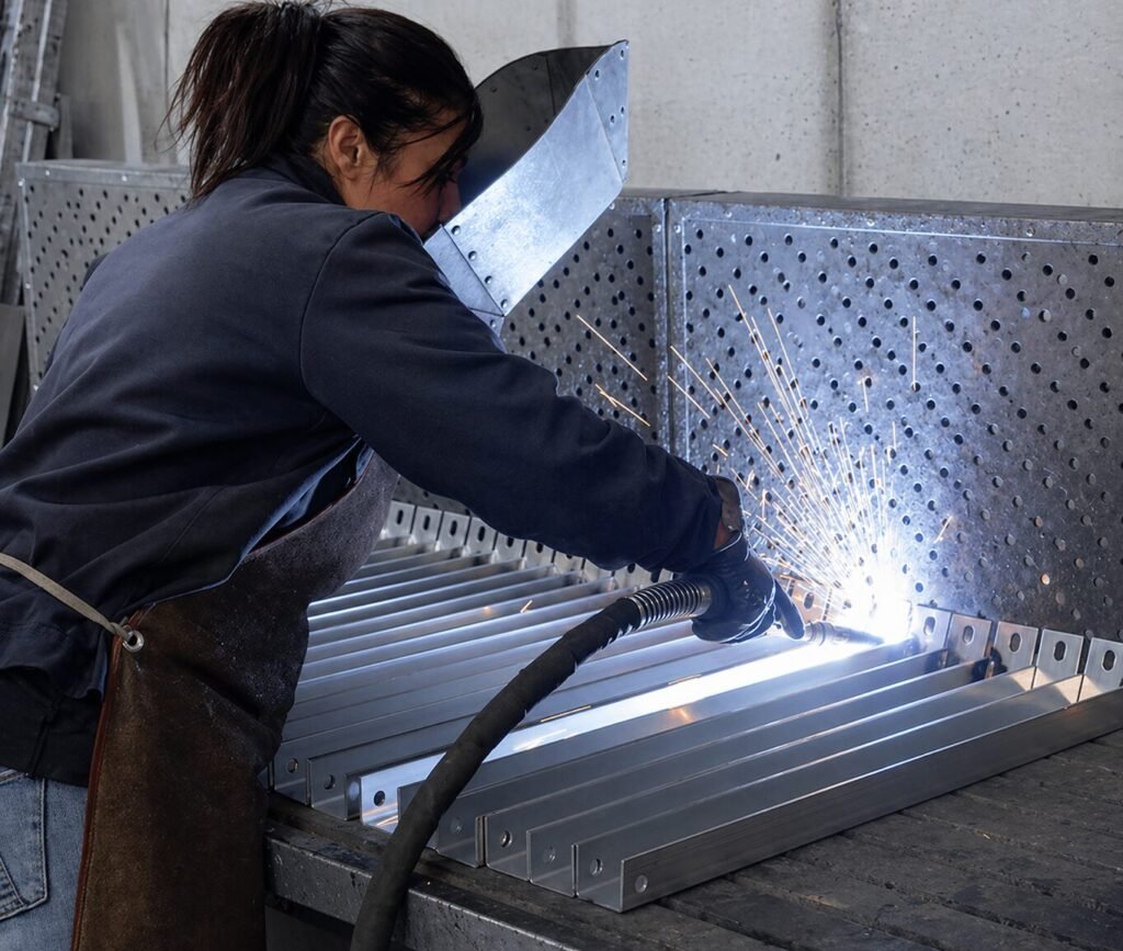 Certified welding of metal components at Prolam