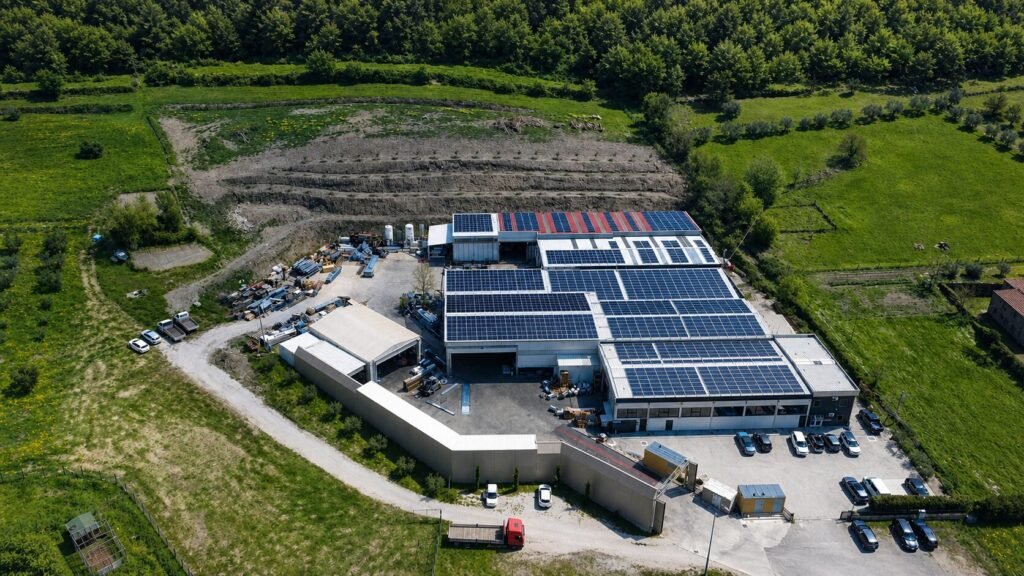 Vista aerea di uno stabilimento produttivo Prolam